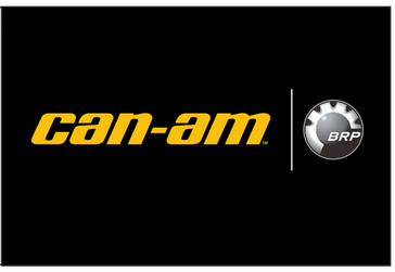 thumbnail image 2 of Can-Am BRP Logo 3x5 Foot Banner Flag - Black Polyester For Garage, Man Cave, Car Show 2 of 6