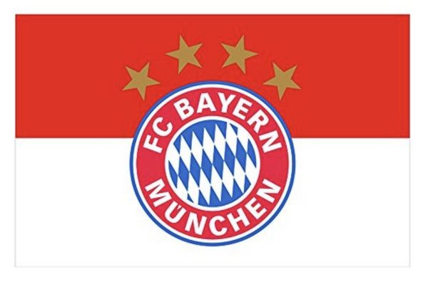 FC Bayern München Logo 5 Sterne Hand Waving Flag - 2 x 3 ft FC Bayern München Logo 5 Sterne Hand Waving Flag - 2 x 3 ft