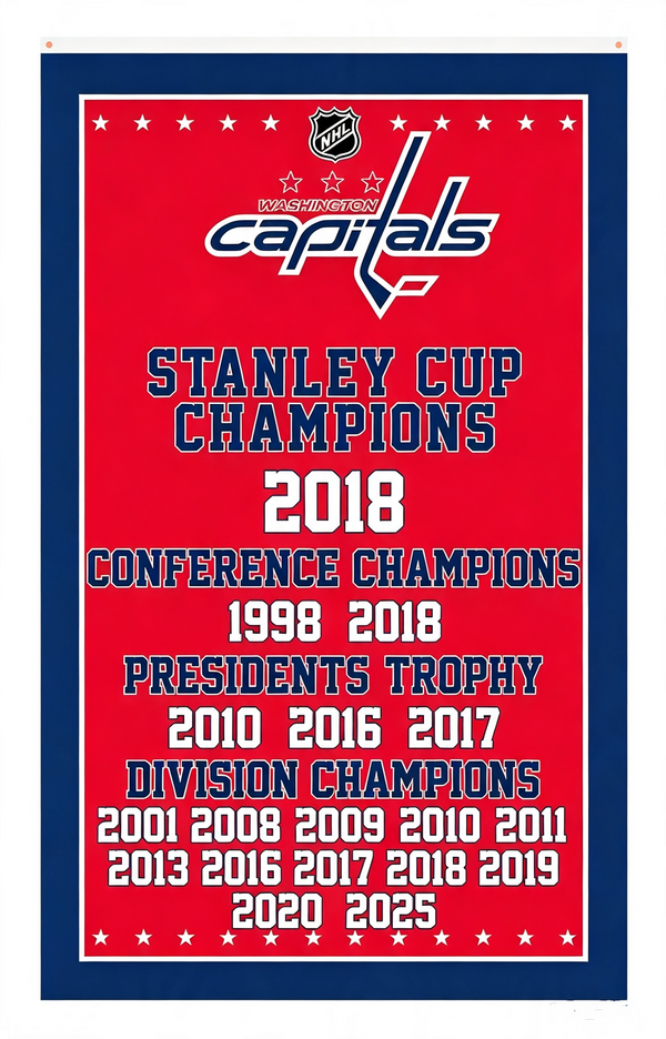 NHL Washington Capitals Flag-3x5FT Banner-100% polyester