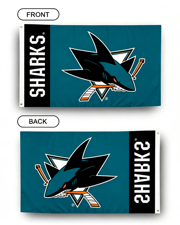 NHL San Jose Sharks Flag - 3x5FT San Jose Sharks Hockey Banner-100% polyester