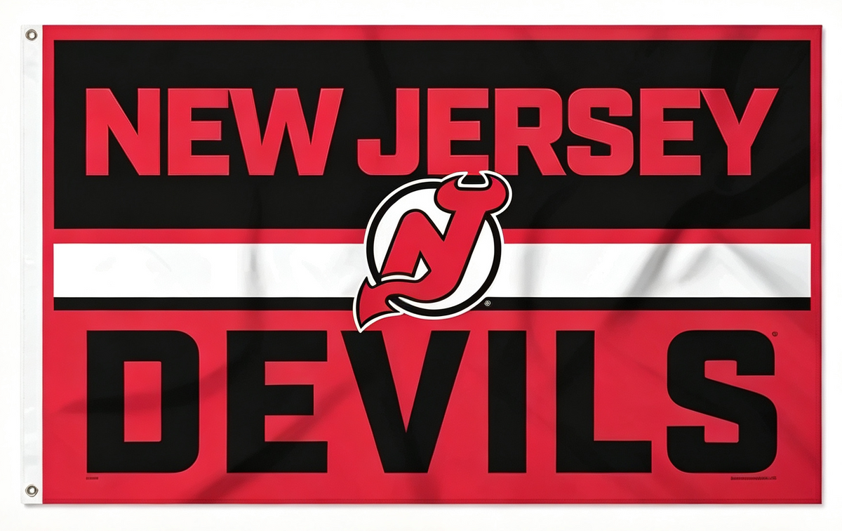 NHL New Jersey Devils Flag-3x5FT NJ Devils Banner-100% polyester