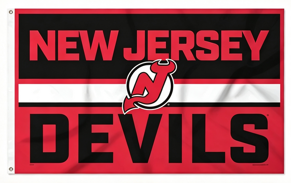 NHL New Jersey Devils Flag-3x5FT NJ Devils Banner-100% polyester