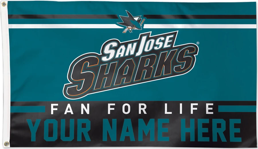 NHL San Jose Sharks Flag - 3x5FT San Jose Sharks Hockey Banner-100% polyester