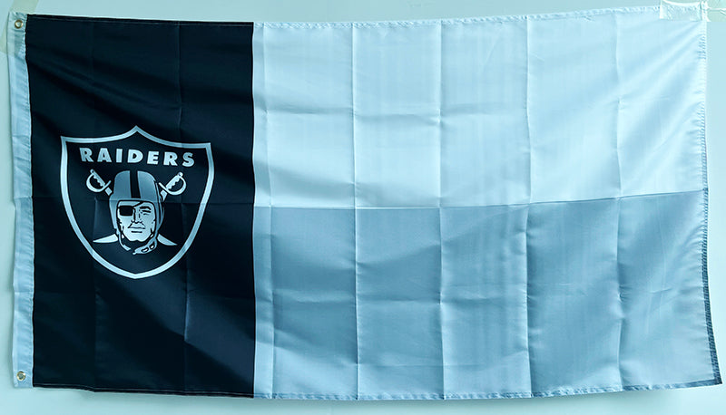 custom Las Vegas Raiders Flag-3x5 FT Banner-100% polyester-2 Metal Grommets