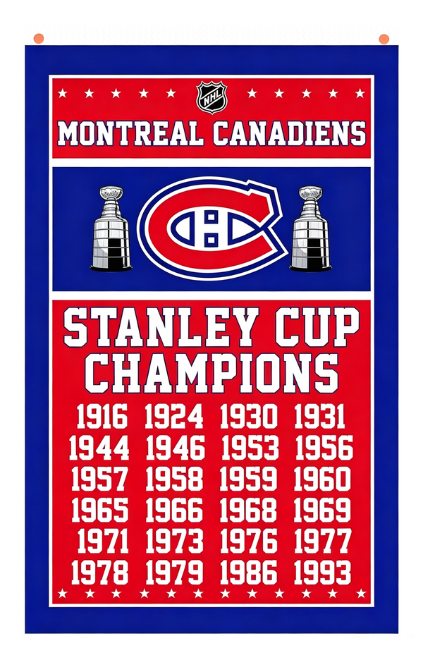 NHL Montreal Canadiens Flag-3x5FT Montreal Canadiens Hockey Banner-100% polyester