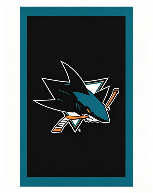 NHL San Jose Sharks Flag - 3x5FT San Jose Sharks Hockey Banner-100% polyester