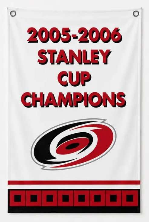 NHL Carolina Hurricanes Flag-3x5FT Banner-100% polyester-2 Metal Grommets