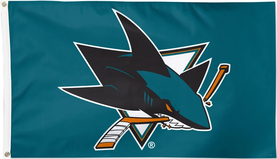 NHL San Jose Sharks Flag - 3x5FT San Jose Sharks Hockey Banner-100% polyester