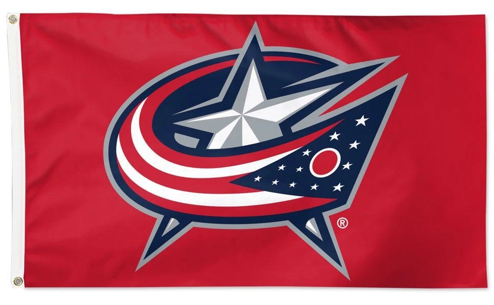 NHL Columbus Blue Jackets Flag-3x5FT Blue Jackets Banner-100% polyester 1 sided-2sided