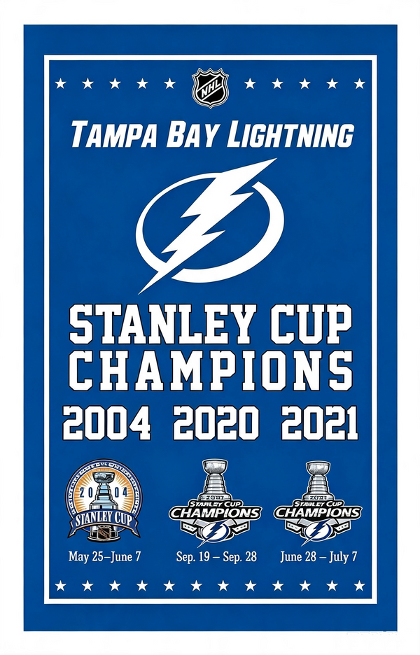 NHL Tampa Bay Lightning Flag-3x5FT Banner-100% polyester Banner