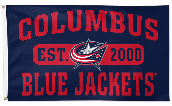 NHL Columbus Blue Jackets Flag-3x5FT Blue Jackets Banner-100% polyester 1 sided-2sided