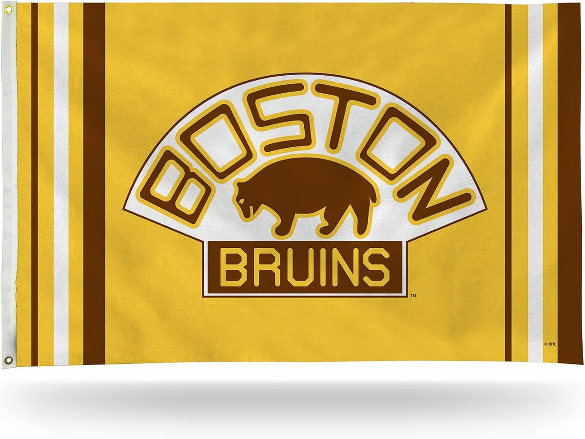 Boston Bruins Flag-3x5Ft  NHL Bruins Banner-100% polyester-2 Metal Grommets