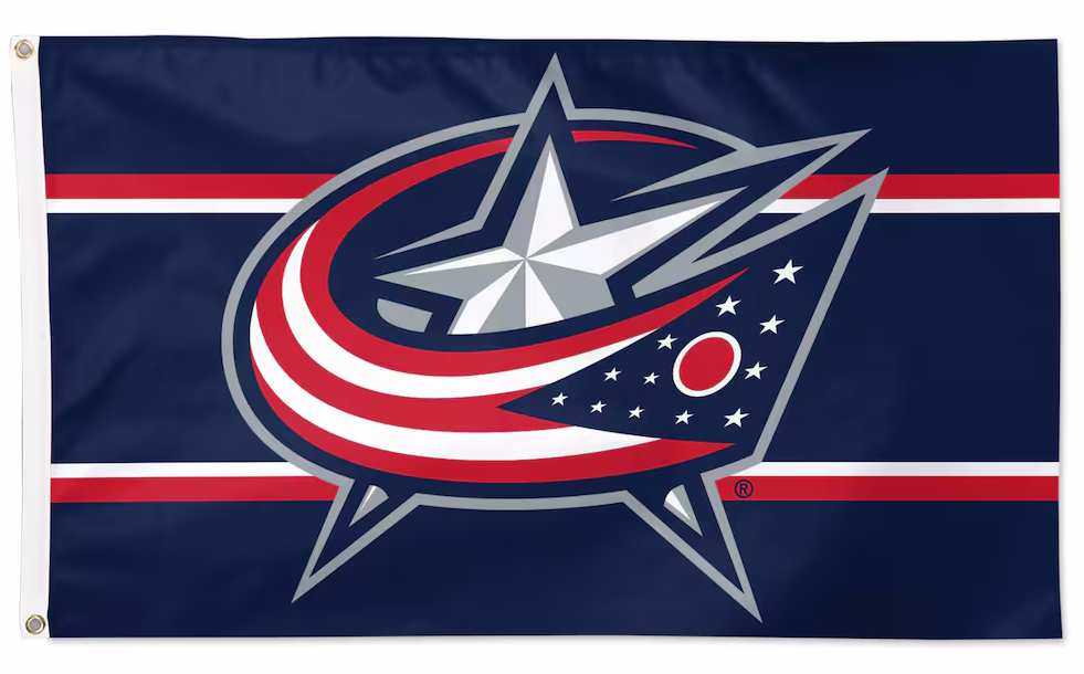 NHL Columbus Blue Jackets Flag-3x5FT Blue Jackets Banner-100% polyester 1 sided-2sided