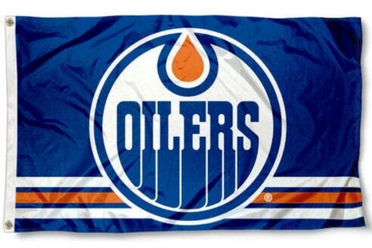 NHL Edmonton Oilers Flag-3x5FT Banner Of Edmonton Oilers -100% polyester