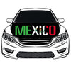 Mexico Car Hood Cover Flag ,México Engine Banner Flag,3.3X5ft,100% Polyester Elastic Fabrics Can be Washed