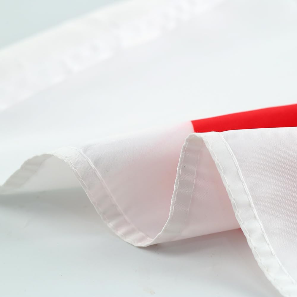 Japanese Flag Car Window Flag of Tapan 11X18 Inch(28x46cm) 100% Polyester, Strong White Flagpole