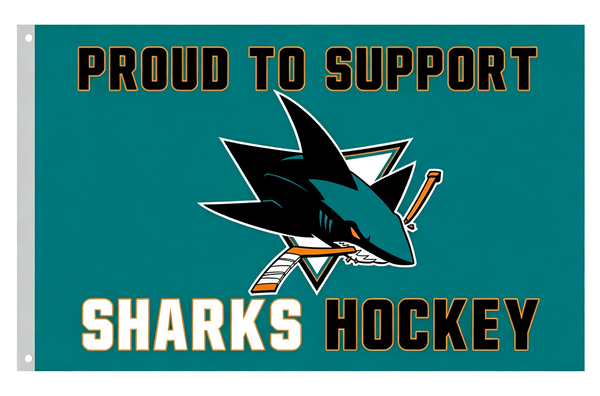 NHL San Jose Sharks Flag-3x5FT Banner-100% polyester
