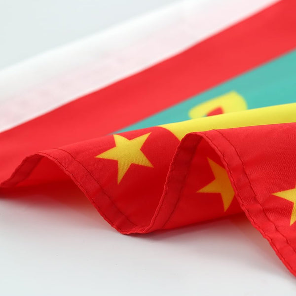 Grenada Flag Car Window Flag of Grenada 11X18 Inch(28x46cm) 100% Polyester, Strong White Flagpole