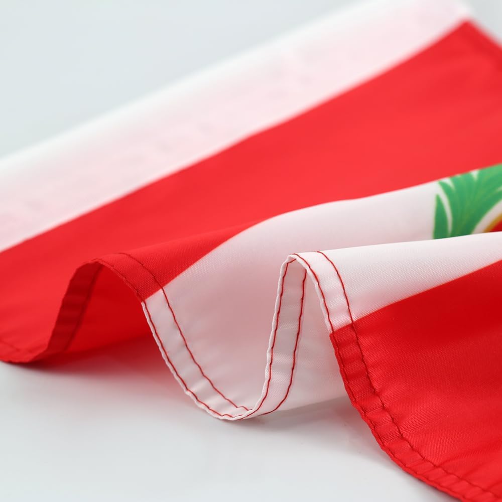 Peru flag Car Window Flag of Peru 11X18 Inch(28x46cm) 100% Polyester, Strong White Flagpole