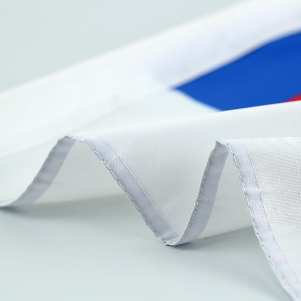 Christian Flag Car Window Flag of Christian Patriotic, National Day, Olympic Games, 11X18 Inch(28x46cm) 100% Polyester, Strong White Flagpole