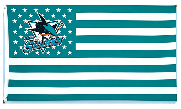 NHL San Jose Sharks Flag-3x5FT Banner-100% polyester