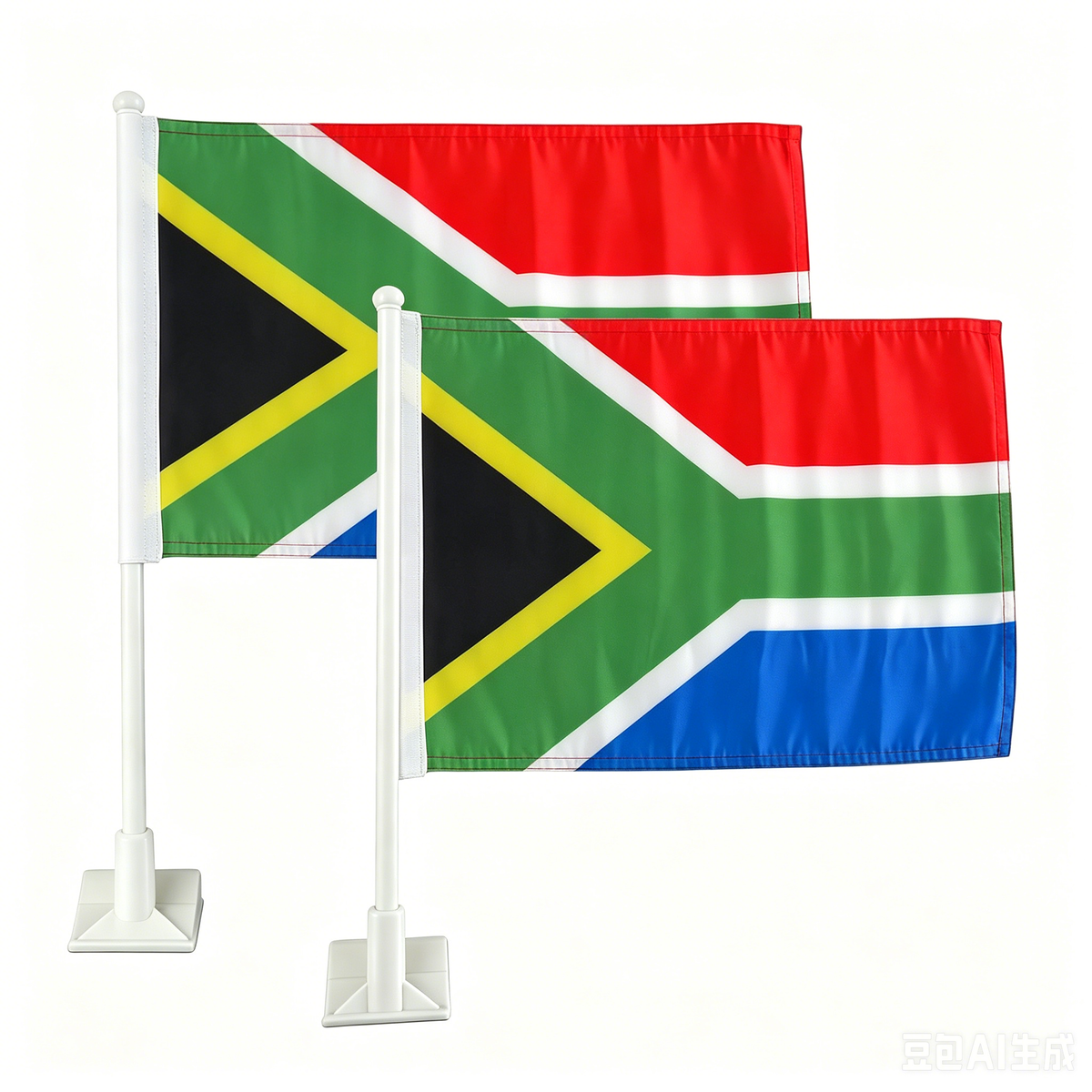 South Africa flag Car Window Flag of South Africa 11X18 Inch(28x46cm) 100% Polyester, Strong White Flagpole