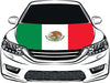 Mexico Car Hood Cover Flag ,México Engine Banner Flag,3.3X5ft,100% Polyester Elastic Fabrics Can be Washed
