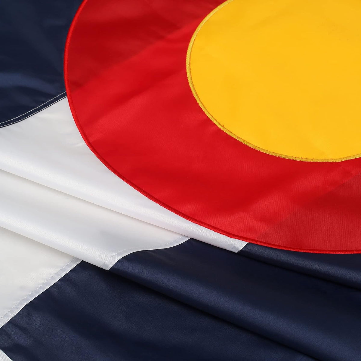 Colorado State Flag Car Window Flag of Colorado 11X18 Inch(28x46cm) 100% Polyester, Strong White Flagpole