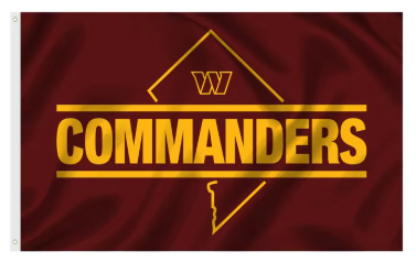 Washington Commanders Banners Washington Redskins Flag-3x5FT NFL Banner-100% polyester
