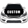Custom Car Hood Cover Flag ,Engine Banner,your logo,your size,100% Polyester Elastic Fabrics Can be Washed