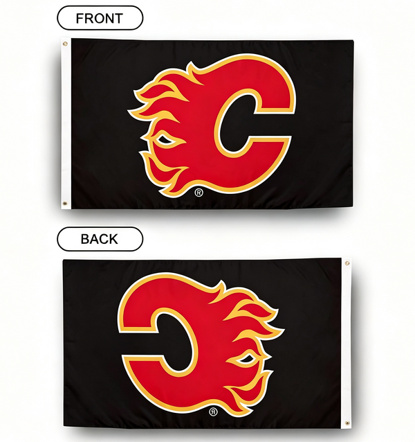 Calgary Flames Flag-3x5FT NHL Banner-100% polyester
