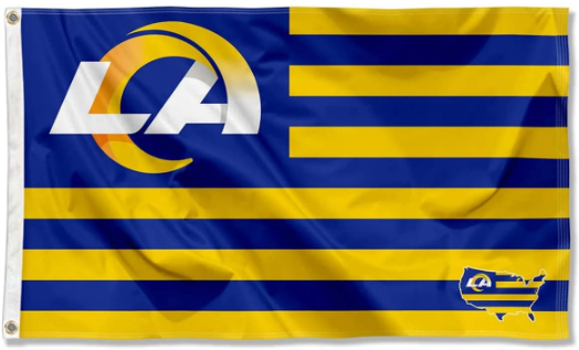 Los Angeles Rams Flag 3' x 5' -Single-Sided flag and Double sided Flag 90x150cm