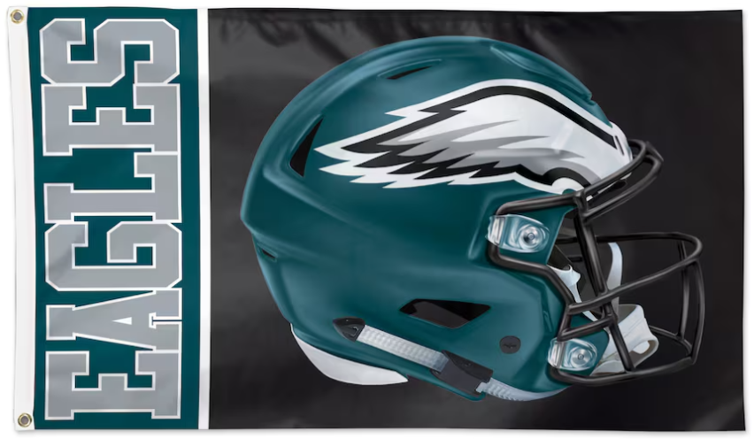 Bandiera Americana Da Muro Bandiera Philadelphia Eagles NFL 3x5 Piedi - Striscione Ufficiale Per Tifosi, Giocatore Russell Wilson Bandiera Americana - Foto 13