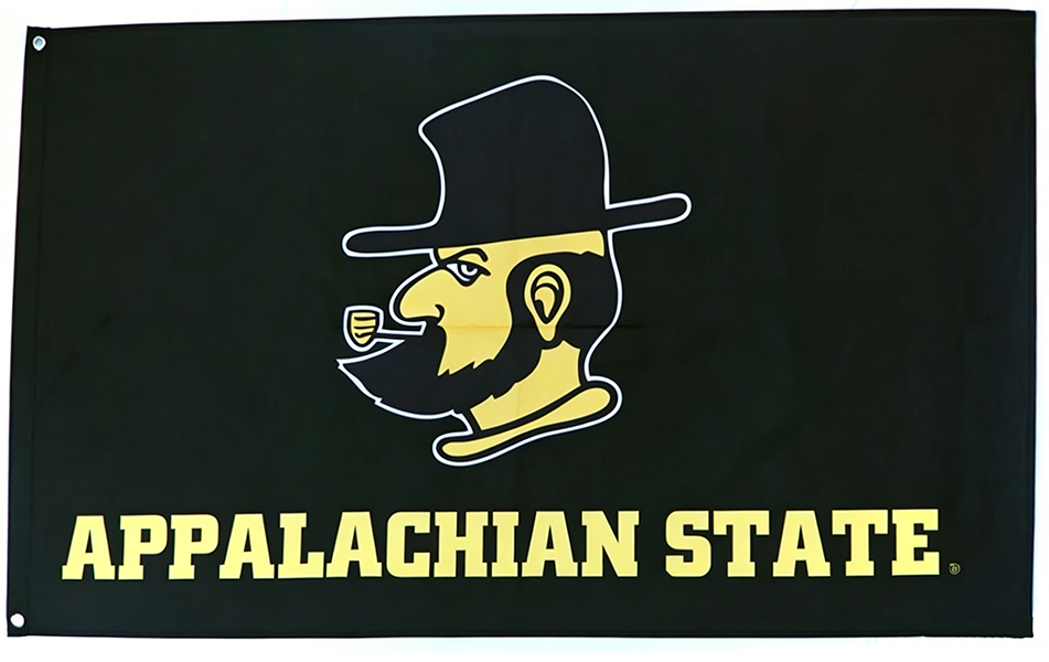 Appalachian State Mountaineers ASU Flag-3x5ft NCAA APP State Banner-100% polyester-Black