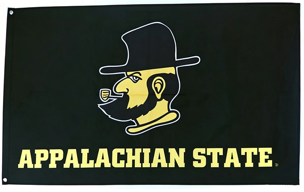 Appalachian State Mountaineers ASU Flag-3x5ft NCAA APP State Banner-100% polyester-Black
