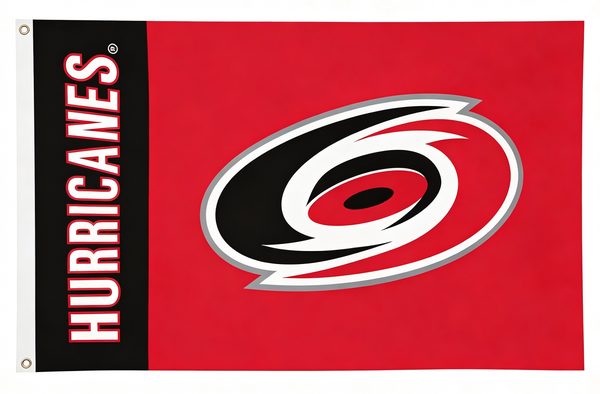 NHL Carolina Hurricanes Flag-3x5FT Banner-100% polyester-2 Metal Grommets
