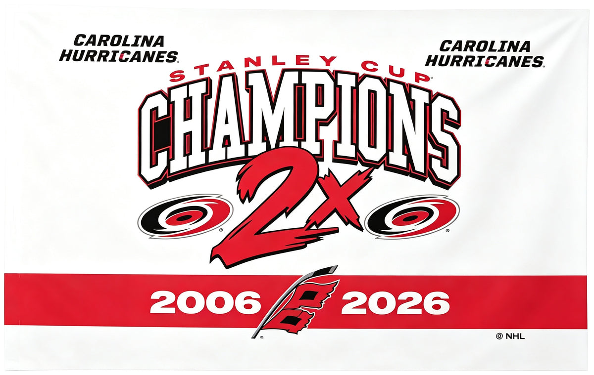 NHL Carolina Hurricanes Flag-3x5FT Banner-100% polyester-2 Metal Grommets