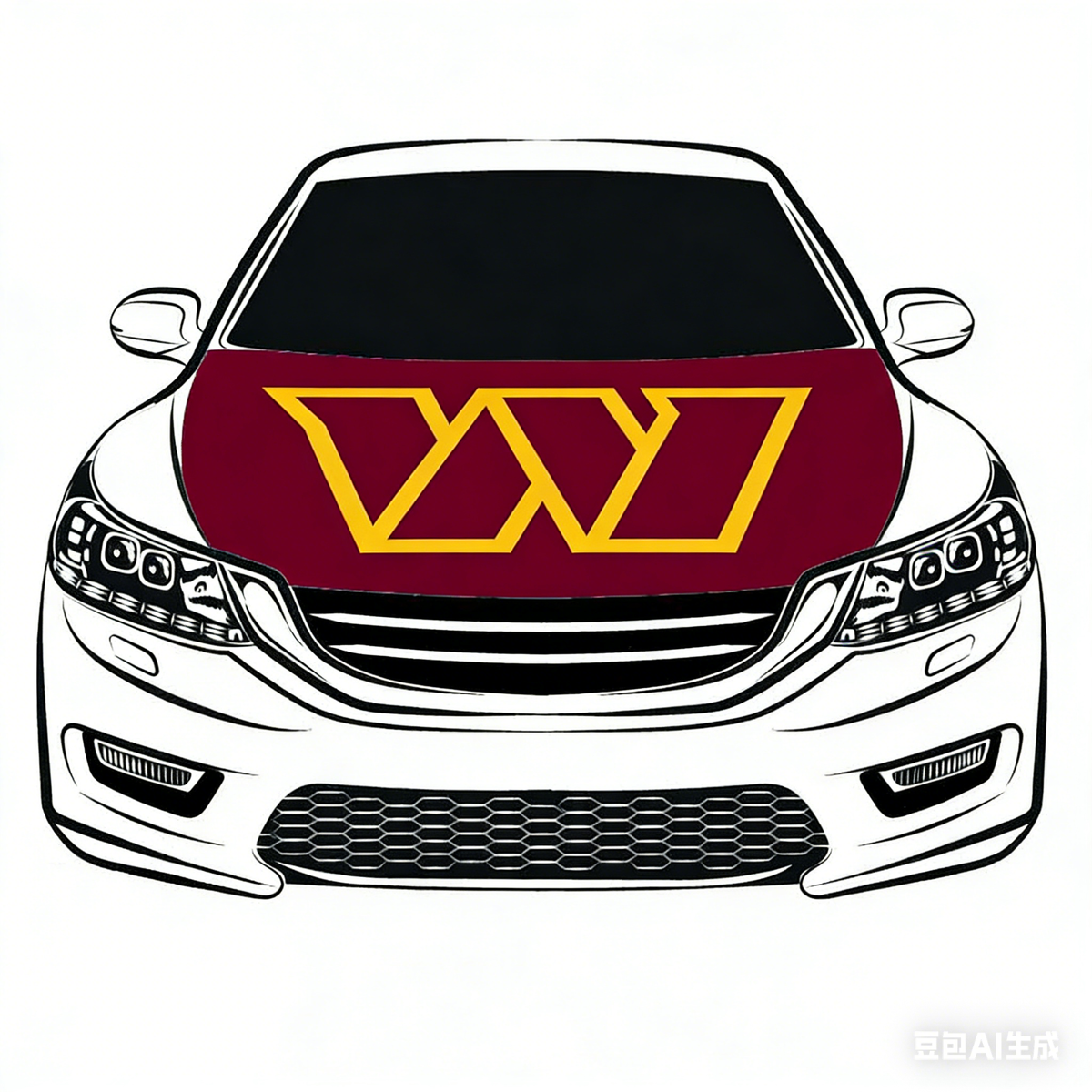 Washington Commanders Flag NFL Car Hood Cover Flag , Engine Banner,4X5ft,/6X7FT100% Polyester Elastic Fabrics Can be Washed