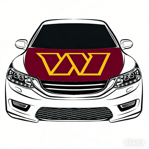 Washington Commanders Flag NFL Car Hood Cover Flag , Engine Banner,4X5ft,/6X7FT100% Polyester Elastic Fabrics Can be Washed