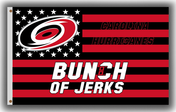 NHL Carolina Hurricanes Flag-3x5FT Banner-100% polyester-2 Metal Grommets