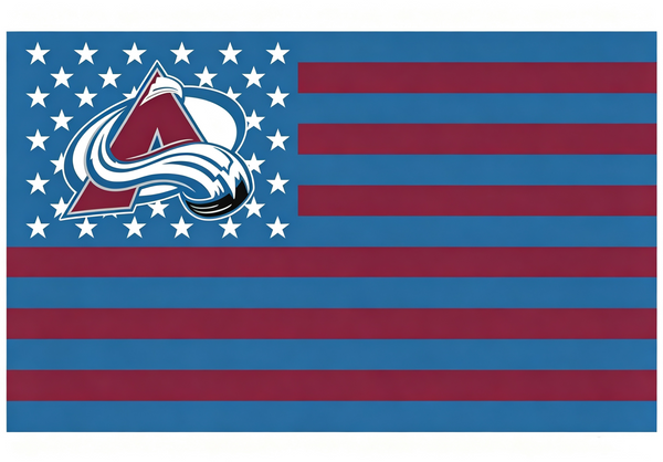NHL Colorado Avalanche Flag-3x5FT Colorado Avalanche Hockey Banner-100% polyester
