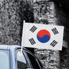 Korean Flag Car Window Flag of South Korean 11X18Inch(28x46cm) 100% Polyester, Strong White Flagpole