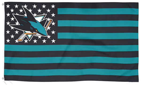 NHL San Jose Sharks Flag-3x5FT Banner-100% polyester