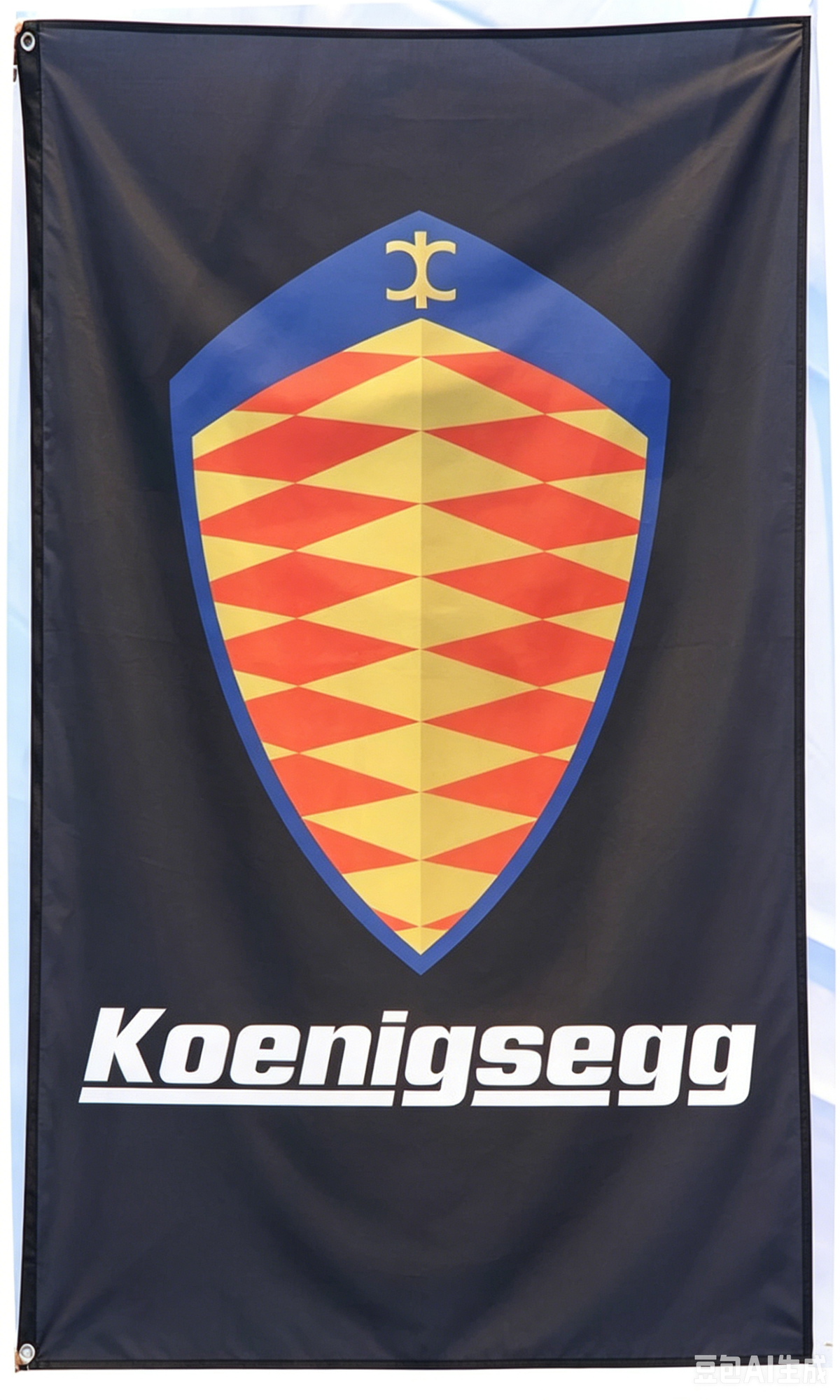 Koenigsegg Flag-3x5ft Banner-100% polyester-Black