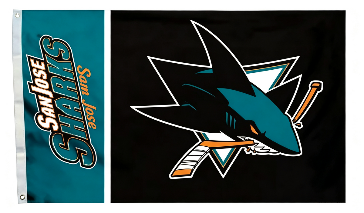 NHL San Jose Sharks Flag-3x5FT Banner-100% polyester