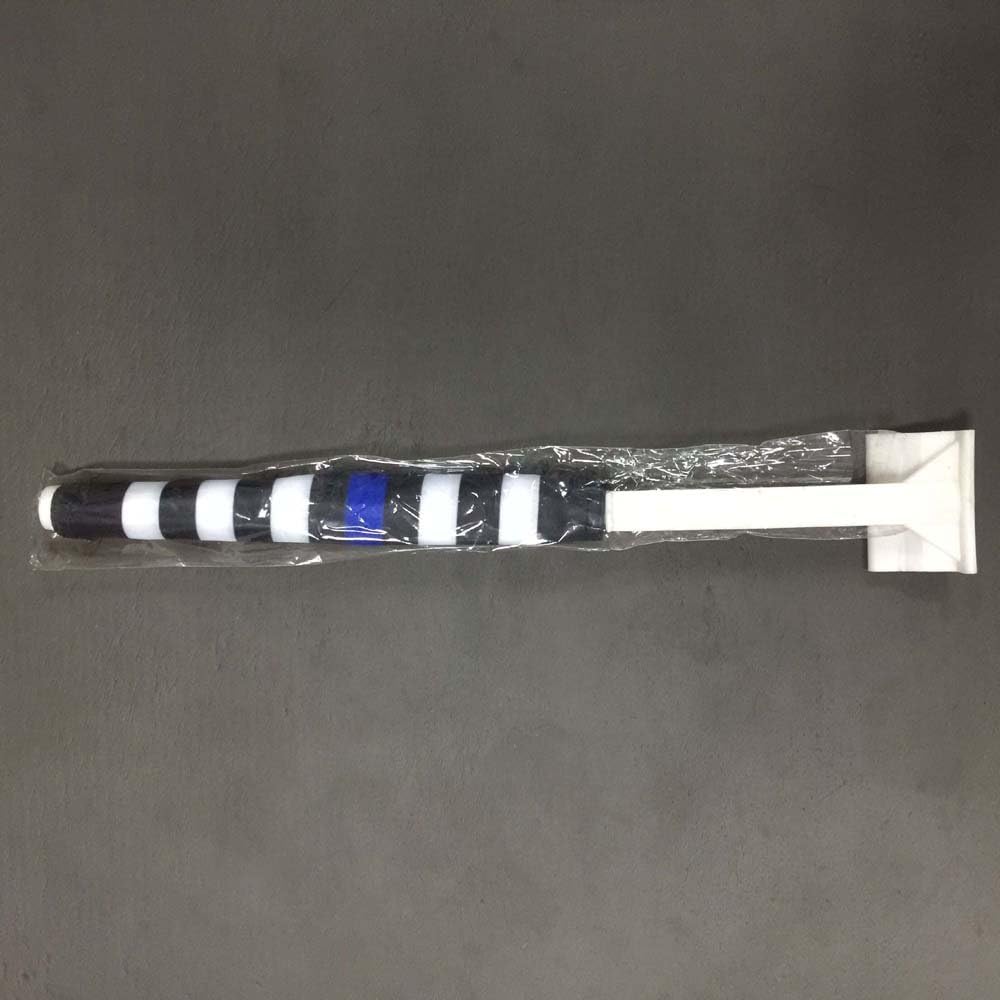 Thin Blue Line Flag Car Window Flag of American Police 11X18 Inch(28x46cm) 100% Polyester, Strong White Flagpole