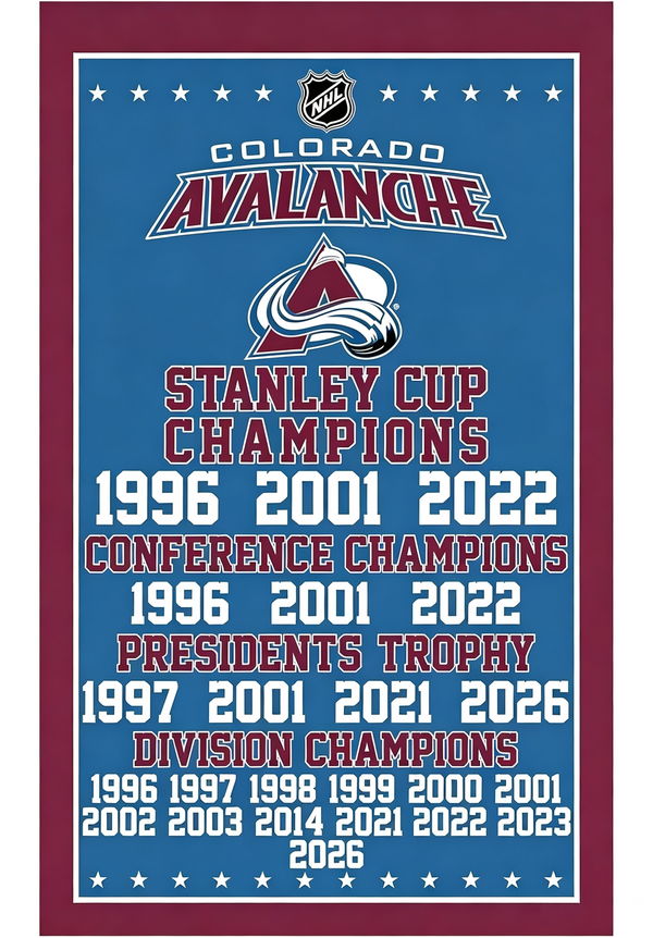 Colorado Avalanche Flag-3x5FT Banner-100% polyester
