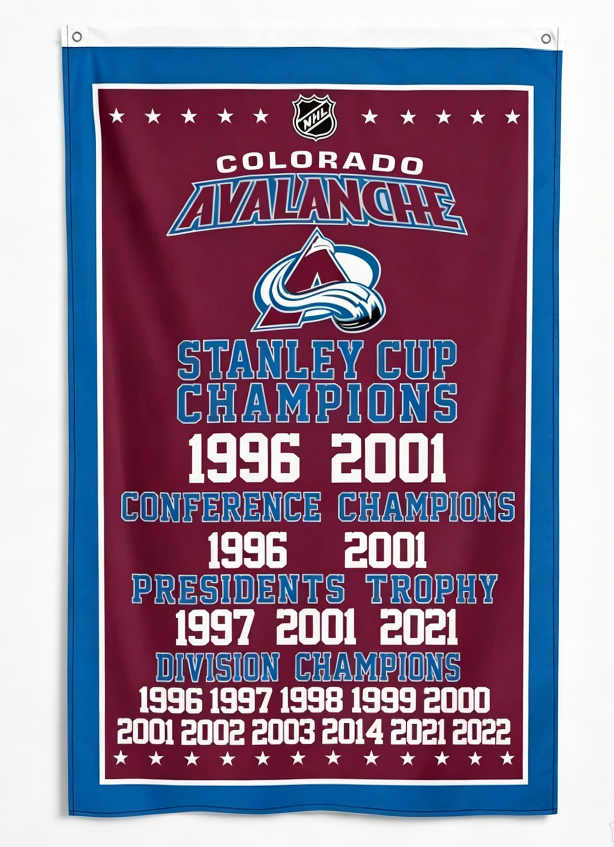NHL Colorado Avalanche Flag-3x5FT Colorado Avalanche Hockey Banner-100% polyester