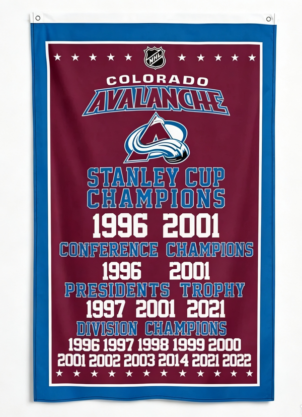 NHL Colorado Avalanche Flag-3x5FT Colorado Avalanche Hockey Banner-100% polyester