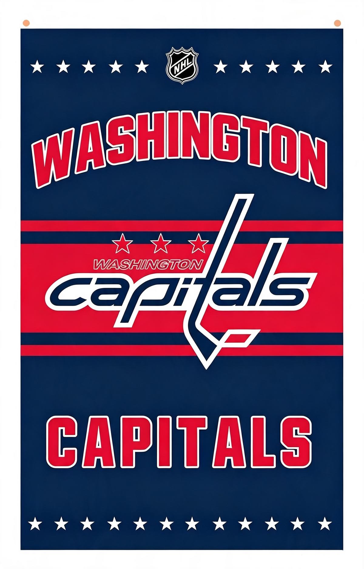 NHL Washington Capitals Flag-3x5FT Washington Capitals Banner-100% polyester